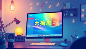 Discover how to navigate 汽水音乐电脑版 effectively with a vibrant desktop music application interface.